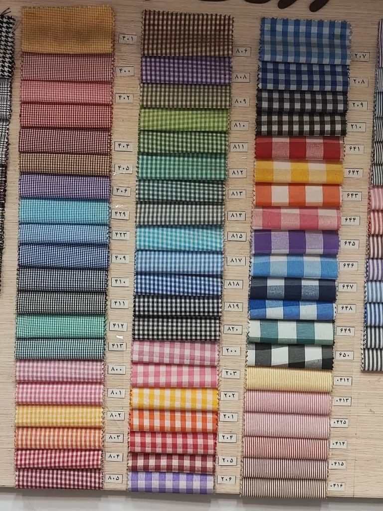 پارچه های چهارخونه جدید